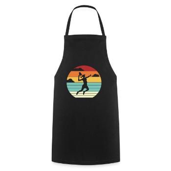 Paddleball Padel Tennis Platform Tennis Padel - Cooking Apron - black - Front - AI Model Male 185 dark (185cm)