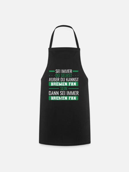 Bremen Fan Fußball Norddeutsch - Kochschürze - Schwarz