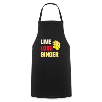 Ginger Shirt - Cooking Apron - black - Front - AI Model Male 185 dark (185cm)