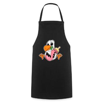 Baby Seagull - Cooking Apron - black - Front - AI Model Male 185 dark (185cm)