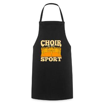 Choir Choir Singer Conductor ChoirMaster Gift - Cooking Apron - black - Front - AI Model Male 185 dark (185cm)
