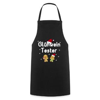 Glühwein Tester Geschenk Weihnachtsmarkt Weihnacht - Kochschürze - Schwarz - Vorne - AI Model Male 185 dark (185cm)