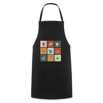 Mountain Climbing Bouldering Climbing Handles Bouldering - Cooking Apron - black - Front - AI Model Male 185 dark (185cm)