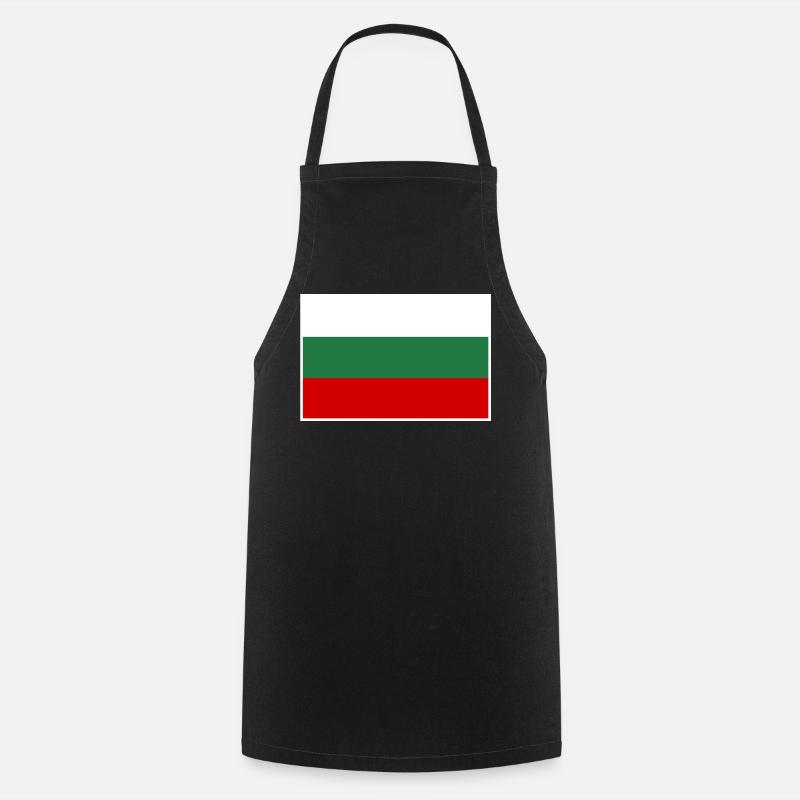 Drapeau de la Bulgarie - Tablier de cuisine - noir