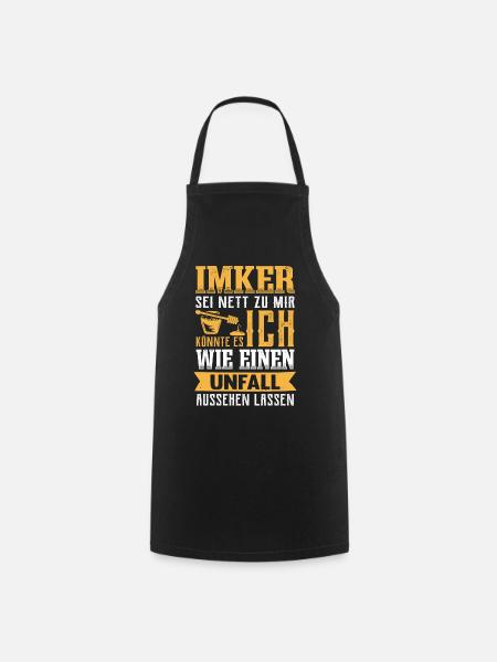 Imker Spruch Imkerei Bienen Bienenzüchter - Kochschürze - Schwarz