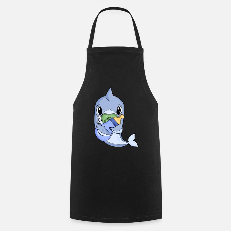 Bébé Garçon Requin - Tablier de cuisine - noir