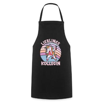 Lieblings Kollegin - Kochschürze - Schwarz - Vorne - AI Model Male 185 dark (185cm)