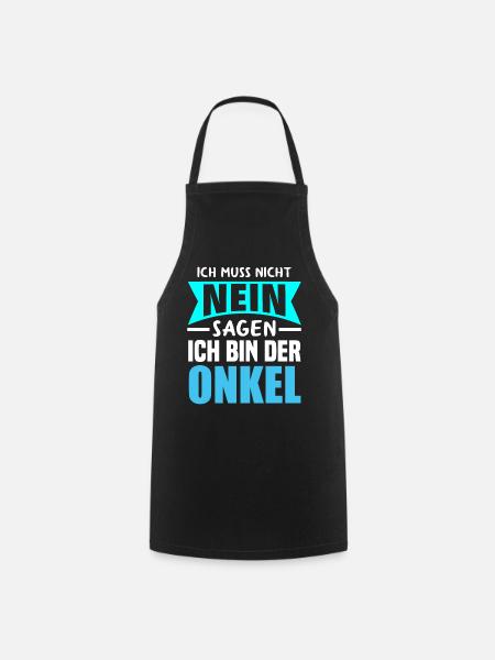 Onkel Spruch Cooler Onkel - Kochschürze - Schwarz