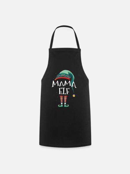 Mama Elf - Kochschürze - Schwarz