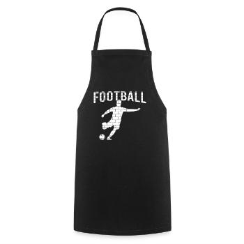 Football - Tablier de cuisine - noir - Devant - AI Model Male 185 dark (185cm)