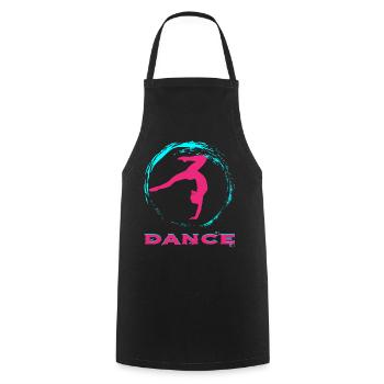 Dance - Kochschürze - Schwarz - Vorne - AI Model Male 185 dark (185cm)