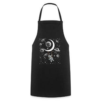Astronauten Schaukel Geschenk - Kochschürze - Schwarz - Vorne - AI Model Male 185 dark (185cm)