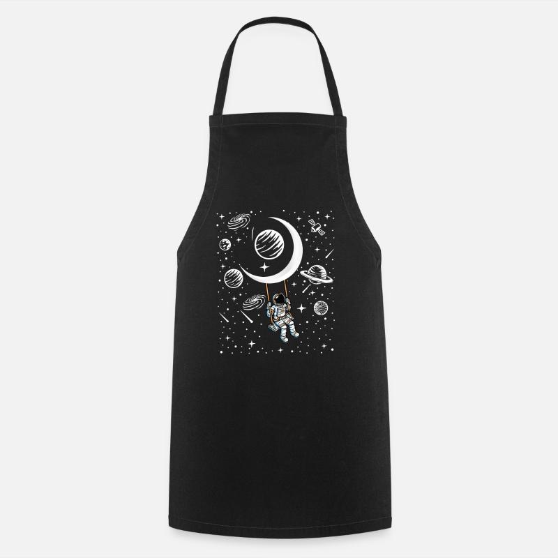 Cadeau balançoire d’astronaute - Tablier de cuisine - noir