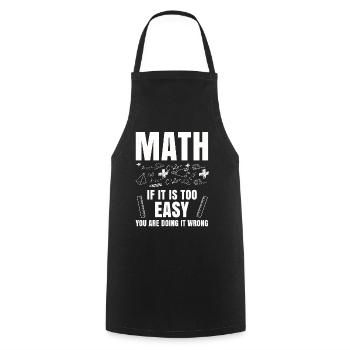 Mathematik Tshirt Professor Geometrie Algebra Pi - Kochschürze - Schwarz - Vorne - AI Model Male 185 dark (185cm)