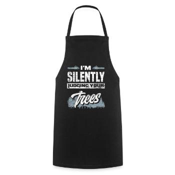 Arborist Aborist Forest Forest Worker - Cooking Apron - black - Front - AI Model Male 185 dark (185cm)