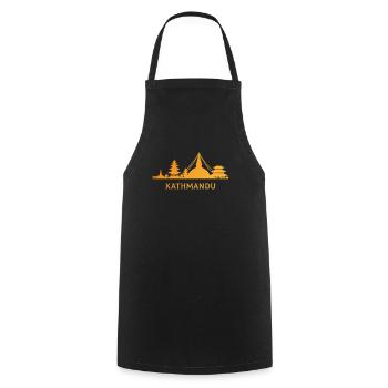 Kathmandu nepal, nepali - Cooking Apron - black - Front - AI Model Male 185 dark (185cm)