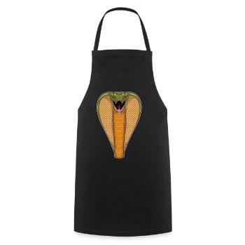 Serpent Cobra - Tablier de cuisine - noir - Devant - AI Model Male 185 dark (185cm)