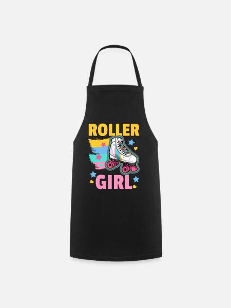 Rollschuhe Roller Girl - Kochschürze - Schwarz