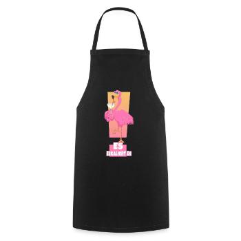 Flamingo Es Eskaliert Eh Flamingo Party Outfit - Kochschürze - Schwarz - Vorne - AI Model Male 185 dark (185cm)