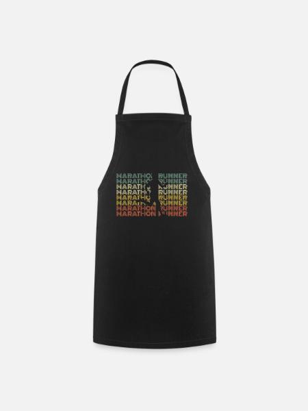Marathon Marathon Marathon Runner Gift - Cooking Apron - black