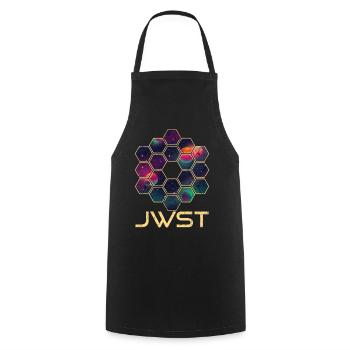 James Webb Weltraum Teleskop - Kochschürze - Schwarz - Vorne - AI Model Male 185 dark (185cm)
