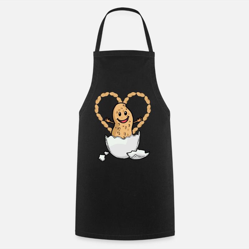 Félicitations Bébé Arachide Naissance Enfant Oeuf - Tablier de cuisine - noir