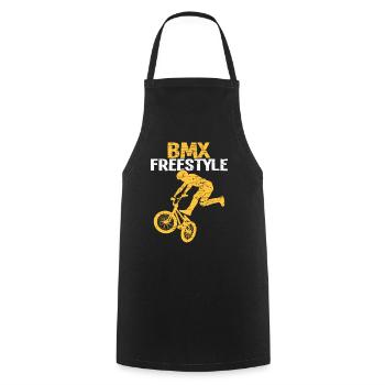 BMX freestyle - Cooking Apron - black - Front - AI Model Male 185 dark (185cm)