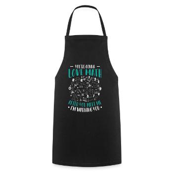 Mathématiques Math Mathématicien Math Professeur Cadeau - Tablier de cuisine - noir - Devant - AI Model Male 185 dark (185cm)