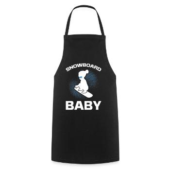 Snowboard Snowboard Bébé Enfants Snowboarder - Tablier de cuisine - noir - Devant - AI Model Male 185 dark (185cm)
