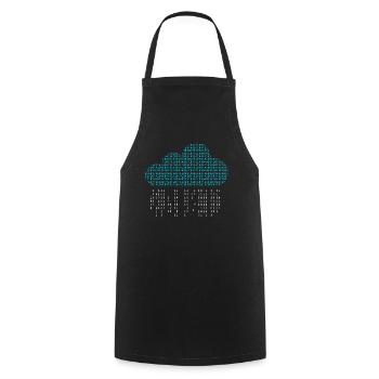 Software Engineer Binary Codes - Cooking Apron - black - Front - AI Model Male 185 dark (185cm)