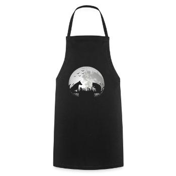 Chess Chess Player Chess Game Cat Dog - Cooking Apron - black - Front - AI Model Male 185 dark (185cm)