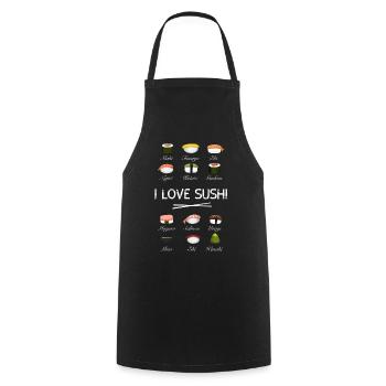 sushi kit love sushi essi sticks vue d’ensemble japon - Tablier de cuisine - noir - Devant - AI Model Male 185 dark (185cm)