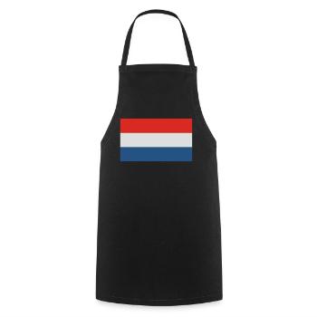 Holland Fahne - Kochschürze - Schwarz - Vorne - AI Model Male 185 dark (185cm)