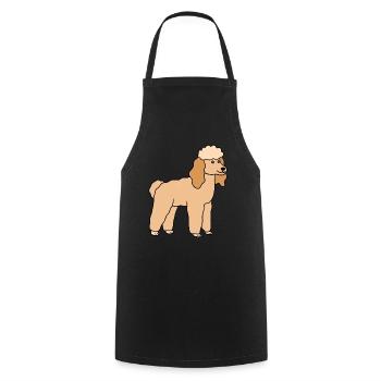 Caniche Chien Race de Chien - Tablier de cuisine - noir - Devant - AI Model Male 185 dark (185cm)