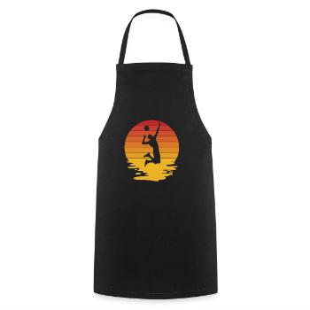 Volleyball Volleyball Player Beach Volleyball Player - Cooking Apron - black - Front - AI Model Male 185 dark (185cm)