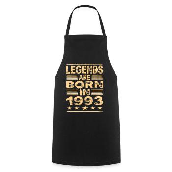 Legends are born in 1993 - Cooking Apron - black - Front - AI Model Male 185 dark (185cm)