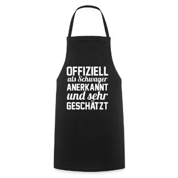 Offizieller Schwager - Kochschürze - Schwarz - Vorne - AI Model Male 185 dark (185cm)