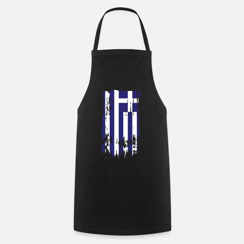 Grèce Grèce Grèce - Tablier de cuisine - noir