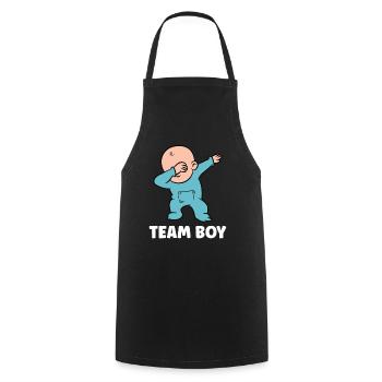 Révélation de genre Team Boy - Tablier de cuisine - noir - Devant - AI Model Male 185 dark (185cm)
