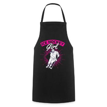 Hockey sur glace Fille Eishockey Eishockeyspieler Hockey - Tablier de cuisine - noir - Devant - AI Model Male 185 dark (185cm)
