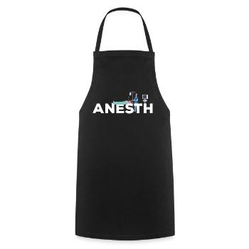 Anesth Gift Doctor Iade Nurse anesthetist - Cooking Apron - black - Front - AI Model Male 185 dark (185cm)