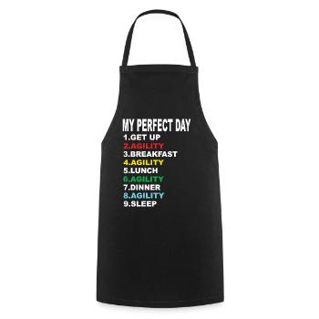 My Perfect Day Agility - Cooking Apron - black - Front - AI Model Male 185 dark (185cm)