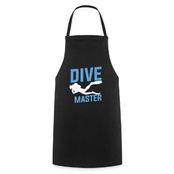 Scuba Diving Quote Dive Master Scuba Diving - Cooking Apron - black - Front - AI Model Male 185 dark (185cm)