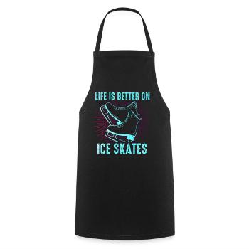 Patinage sur glace Patinage artistique - Tablier de cuisine - noir - Devant - AI Model Male 185 dark (185cm)