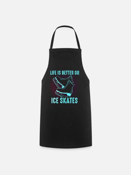 Patinage sur glace Patinage artistique - Tablier de cuisine - noir