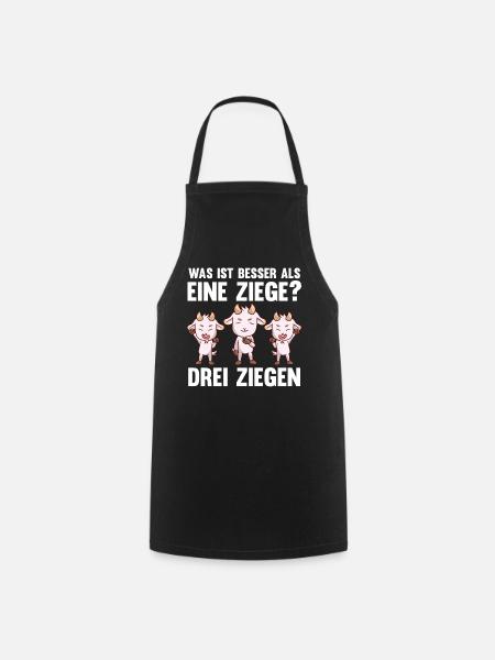 Ziegenbauer Ziegen Ziege - Kochschürze - Schwarz