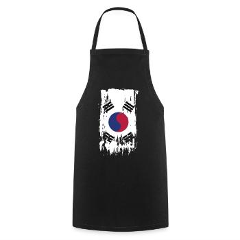 Corée du Sud Corée du Sud Corée du Sud - Tablier de cuisine - noir - Devant - AI Model Male 185 dark (185cm)