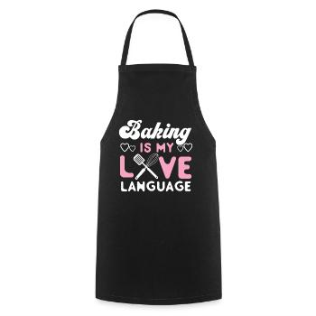 Bake Baking Baking Is My Love - Cooking Apron - black - Front - AI Model Male 185 dark (185cm)