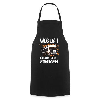 LKW Führerschein Bestanden Weg Da! Geschenk - Kochschürze - Schwarz - Vorne - AI Model Male 185 dark (185cm)