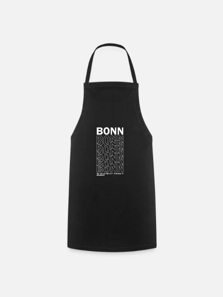 Bonn Koordinaten - Kochschürze - Schwarz